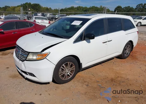 2012 Honda Odyssey Ex-L from USA, damaged, VIN 5FNRL5H68CB092386